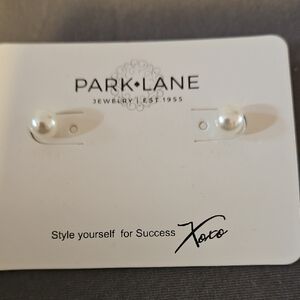 Park Lane Classic White Pearl Earrings